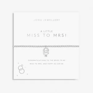 A LITTLE | MISS TO MRS! | Silver | Bracelet | 17.5cm stretch - image 1