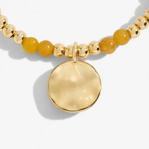 A Little 'Birthstone' November Gold Stretch Bracelet 17.5cm - image 2