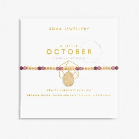 A Little 'Birthstone' October Gold Stretch Bracelet 17.5cm - image 1