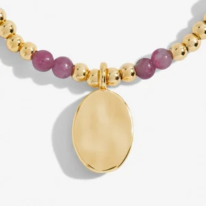 A Little 'Birthstone' October Gold Stretch Bracelet 17.5cm - image 2