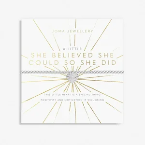 a little SHE BELIEVED SHE COULD SO SHE DID - charm - bracelet