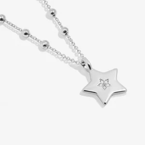 CHRISTMAS A LITTLE NECKLACE SO VERY MERRY Silver Plated Necklace 46cm + 5cm extender - image 2