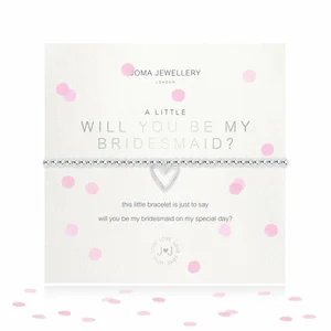 A LITTLE | WILL YOU BE MY BRIDESMAID | Silver | Bracelet | 17.5cm stretch