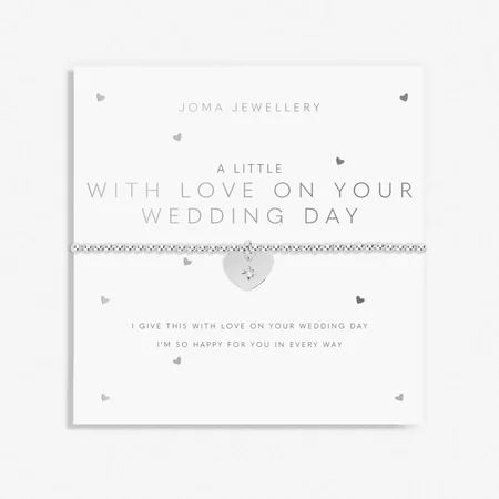 A LITTLE | WITH LOVE ON YOUR WEDDING DAY | Silver | Bracelet | 17.5cm stretch - image 1