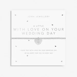 A LITTLE | WITH LOVE ON YOUR WEDDING DAY | Silver | Bracelet | 17.5cm stretch - image 1