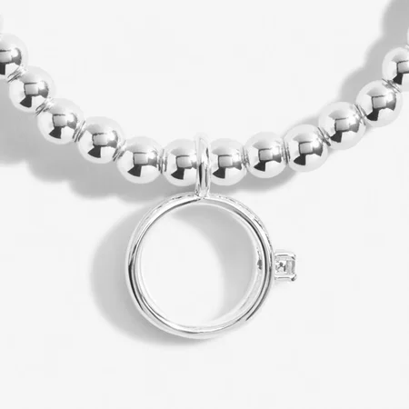 A Little 'You're Engaged!' Silver Plated Stretch Bracelet 17.5cm - image 2