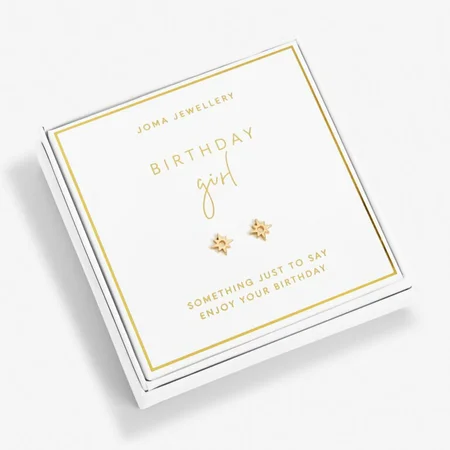 BEAUTIFULLY BOXED EARRINGS | BIRTHDAY GIRL | Gold | Earring Box - image 1