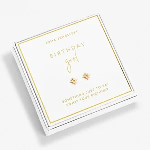BEAUTIFULLY BOXED EARRINGS | BIRTHDAY GIRL | Gold | Earring Box - image 1