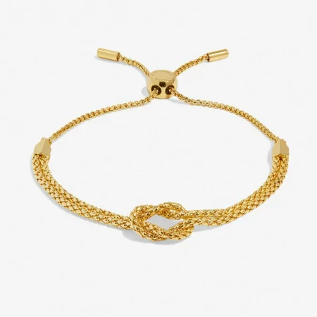 BRACELET BAR CHAIN KNOT Gold Plated Bracelet - image 1