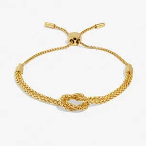 BRACELET BAR CHAIN KNOT Gold Plated Bracelet - image 1