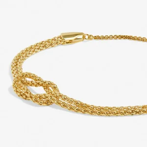 BRACELET BAR CHAIN KNOT Gold Plated Bracelet - image 2