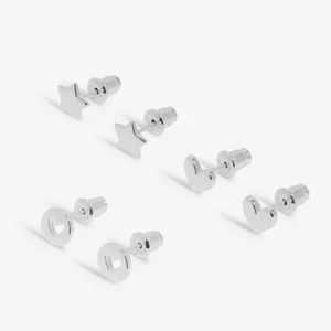 LIFE'S A CHARM BIRTHDAY Silver Plated 3 Pairs of Earrings - image 2
