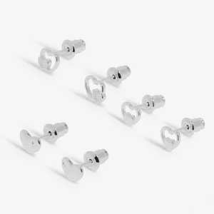 LIFE'S A CHARM DAUGHTER Silver Plated 3 Pairs of Earrings - image 2