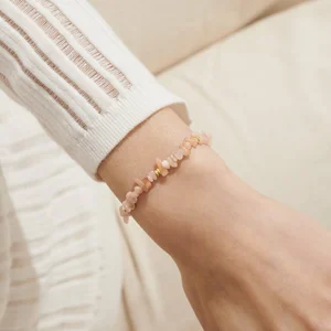Manifestones ' Sunstone' Gold Plated Adjustable Bracelet 24.5cm - image 3