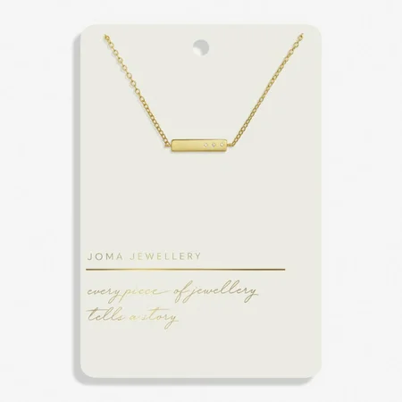 STYLE STORIES BAR Gold Plated Necklace - image 1