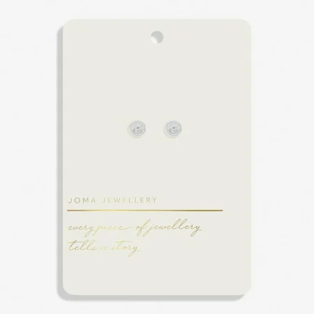 Style Stories Silver Plated Coin Stud Earrings - image 1