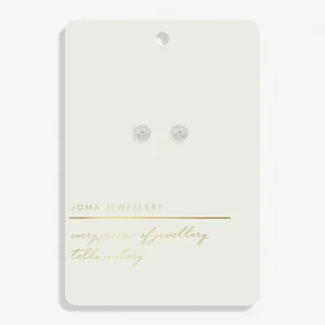 Style Stories Silver Plated Coin Stud Earrings - image 1