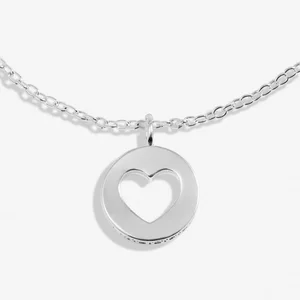 STYLE STORIES PAVE EDGE HEART Silver Plated Bracelet - image 2