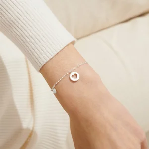 STYLE STORIES PAVE EDGE HEART Silver Plated Bracelet - image 3
