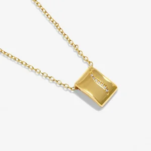 STYLE STORIES PAVE TAG Gold Plated Necklace - image 2