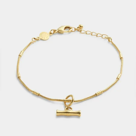 BAMBOO BRACELET | Gold Coated | 19cm - image 1