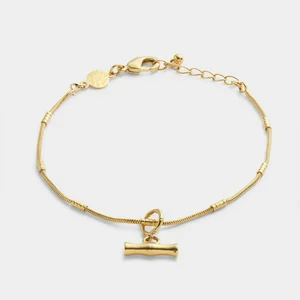 BAMBOO BRACELET | Gold Coated | 19cm - image 1