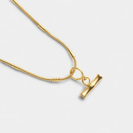 BAMBOO NECKLACE | Gold Coated | 42cm - image 1