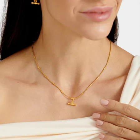 BAMBOO NECKLACE | Gold Coated | 42cm - image 2