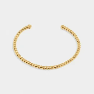 CELINE ROPE BANGLE | Gold Coated | 0.48cm x 6.28cm x 4.98cm - image 1