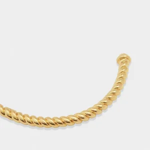 CELINE ROPE BANGLE | Gold Coated | 0.48cm x 6.28cm x 4.98cm - image 2