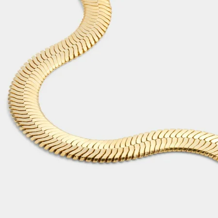 CIANA LARGE SNAKE CHAIN BRACELET | Gold Coated | 18cm + 3cm extender - image 2
