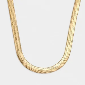 CIANA LARGE SNAKE CHAIN NECKLACE | Gold Coated | 42cm + 5cm extender - image 1