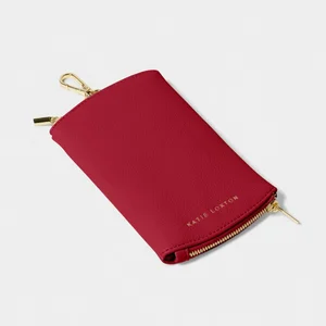 CLIP ON SUNGLASSES CASE | Garnet Red | 17cm x 10cm x 0.5cm - image 1