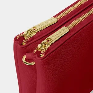 DUO POUCH | Garnet Red | 16cm x 24cm x 4cm - image 1