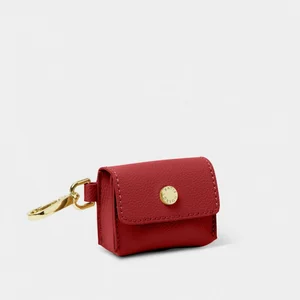 CLIP ON AIRPOD CASE | Garnet Red | 6cm x 7.5cm x 2.5cm - image 1