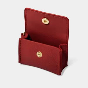 CLIP ON AIRPOD CASE | Garnet Red | 6cm x 7.5cm x 2.5cm - image 2