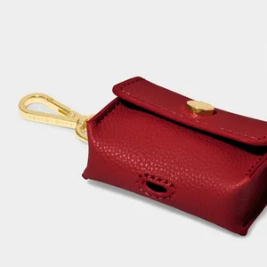 CLIP ON AIRPOD CASE | Garnet Red | 6cm x 7.5cm x 2.5cm - image 3