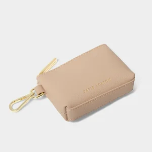 CLIP ON COIN PURSE | Nude Pink | 8cm x 10.5cm x 3cm - image 1