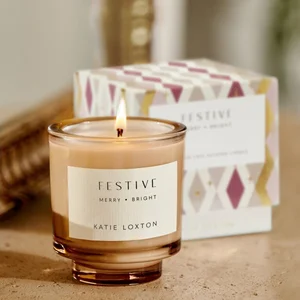 SENTIMENT CANDLE | FESTIVE | Cinnamon and Nutmeg Chai | 8.9cm x 8.6cm x 8.6cm - image 3
