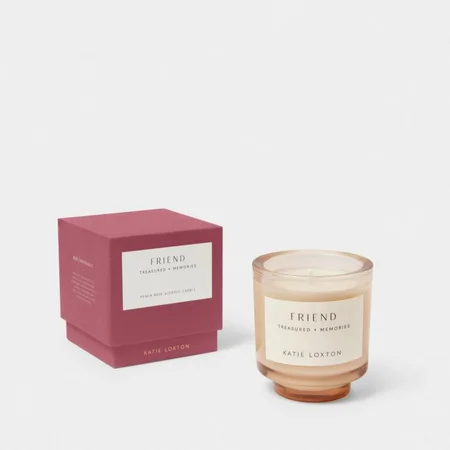 SENTIMENT CANDLE | FRIEND | Peach Rose and Sweet Mandarin | 8.9cm x 8.6cm x 8.6cm - image 2