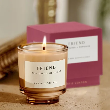 SENTIMENT CANDLE | FRIEND | Peach Rose and Sweet Mandarin | 8.9cm x 8.6cm x 8.6cm - image 3