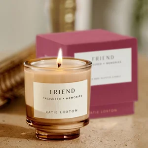 SENTIMENT CANDLE | FRIEND | Peach Rose and Sweet Mandarin | 8.9cm x 8.6cm x 8.6cm - image 3