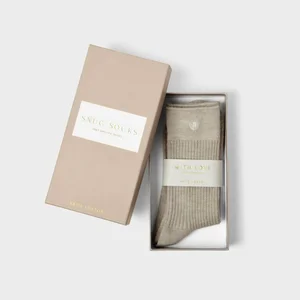 GIFT BOXED SOCKS | Taupe | One Size - image 1