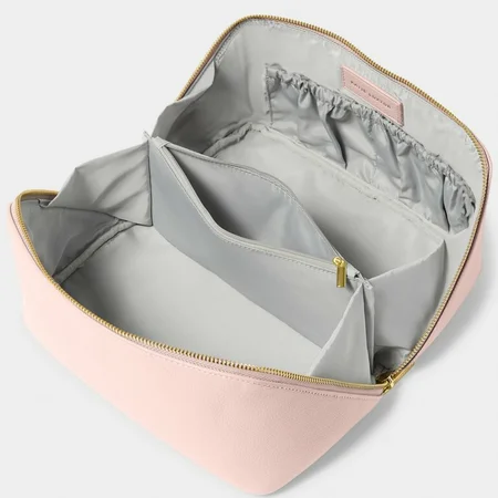 LARGE MAKE UP / WASH BAG | Dusty Pink | 14cm x 25cm x 14cm - image 1