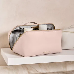 LARGE MAKE UP / WASH BAG | Dusty Pink | 14cm x 25cm x 14cm - image 3