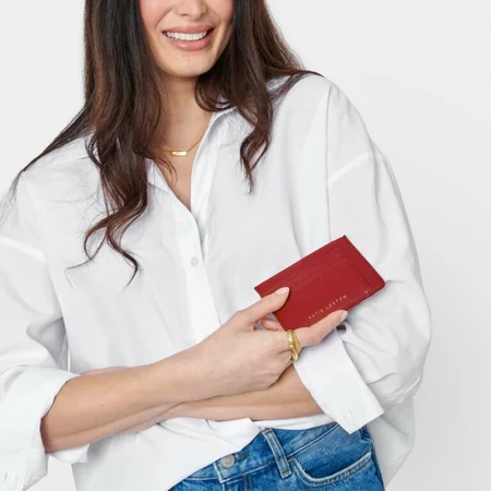 LILY CARDHOLDER | Garnet Red | 8.5cm x 11.5cm x 0.1cm - image 3