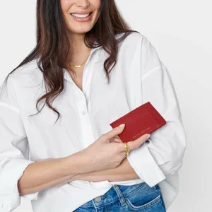 LILY CARDHOLDER | Garnet Red | 8.5cm x 11.5cm x 0.1cm - image 3