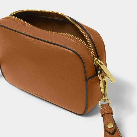 MARNI MINI CROSSBODY bag | Cognac/Charcoal | 13cm x 19cm x 5cm - image 1