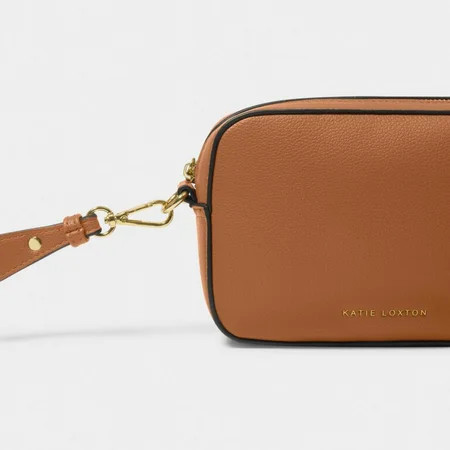 MARNI MINI CROSSBODY bag | Cognac/Charcoal | 13cm x 19cm x 5cm - image 2