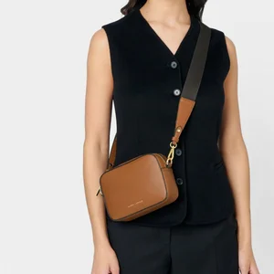 MARNI MINI CROSSBODY bag | Cognac/Charcoal | 13cm x 19cm x 5cm - image 3